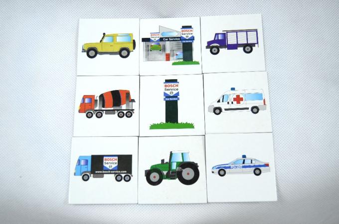 Disegni personalizzati Automobili di trasporto Memorie didattiche Cartoline da gioco per giovani e bambini in dimensioni personalizzate 1