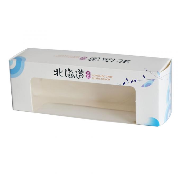 Cartoni di imballaggio pieghevoli con logo personalizzato per pasticceria biscotti regalo con finestra di plastica trasparente 5