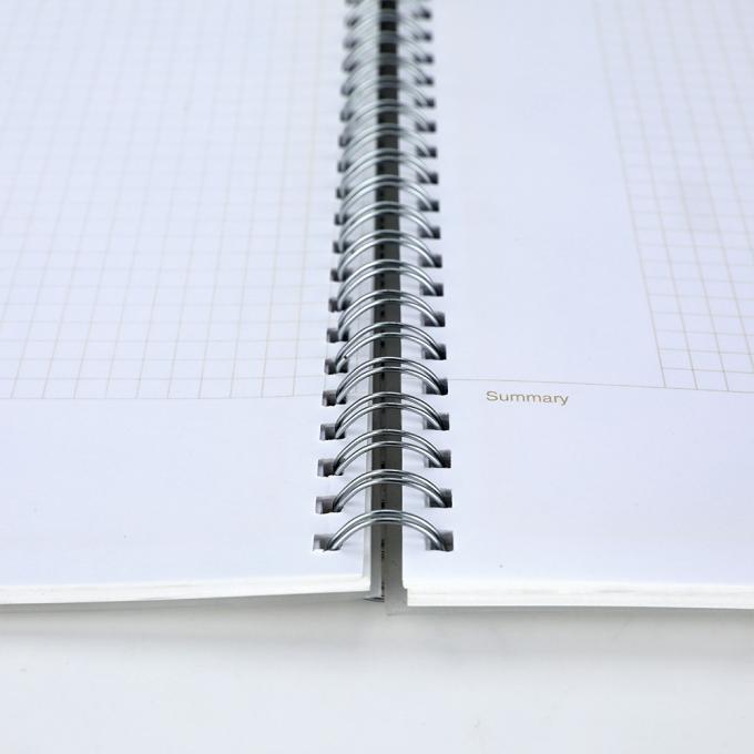 Logo personalizzato carta a ruolo largo per ufficio per studenti quaderni di scrittura a spirale con chiusura elastica 7