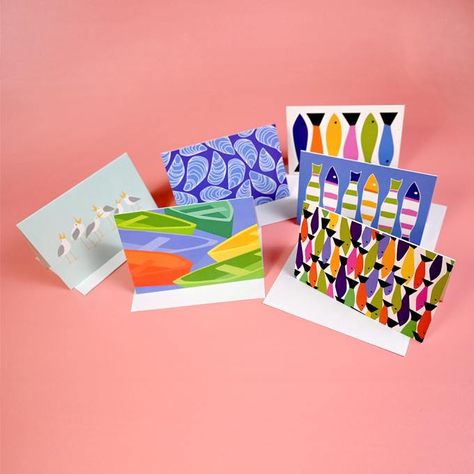 OEM Cartolina di ringraziamento piegata Cartoline di auguri Stampa Servizio Disegno personalizzato con busta 9