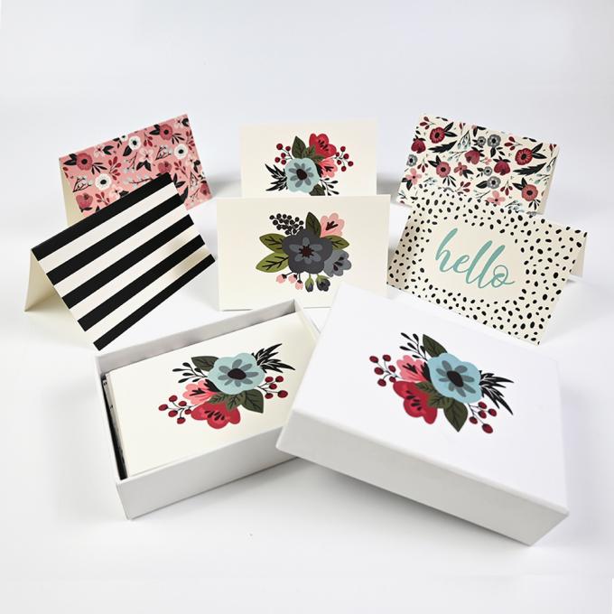 Stampa personalizzata Flora Grazie Cartoline con scatola UV e Offset Stampa film di laminazione 3