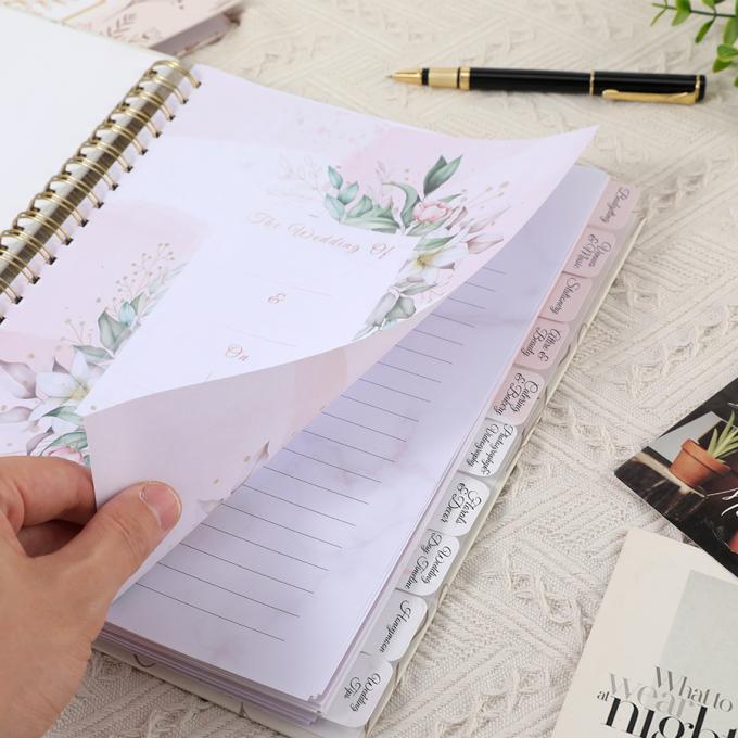 Giornaliere personalizzato in A4 A5 carta a spirale quaderni giornaliere wedding planner per donne 5