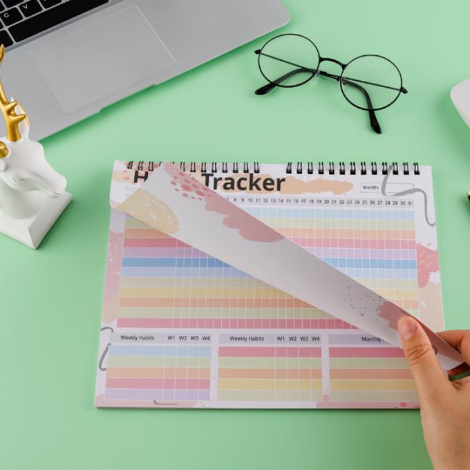 CMYK 2021-2022 A4 A5 Twin-Wire Binding Settimanale Daily Planner Notebook Stampa 4