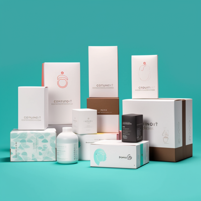 CMYK colore Pantone stampa su misura scatola cosmetica in cartone bianco ecologico 10