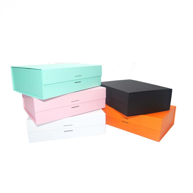 Confezione carta stampata con logo personalizzato Magnete pieghevole Scatola regalo pieghevole con coperchio magnetico 6