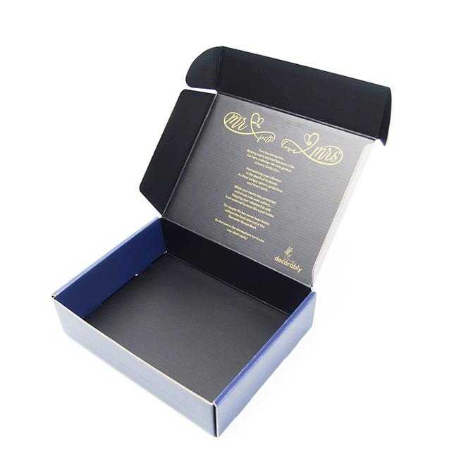 Cartone Logo personalizzato Stampato Postale Casella di spedizione ondulata Imballaggio Cartone pieghevole Cartone di posta Cartone di carta 11