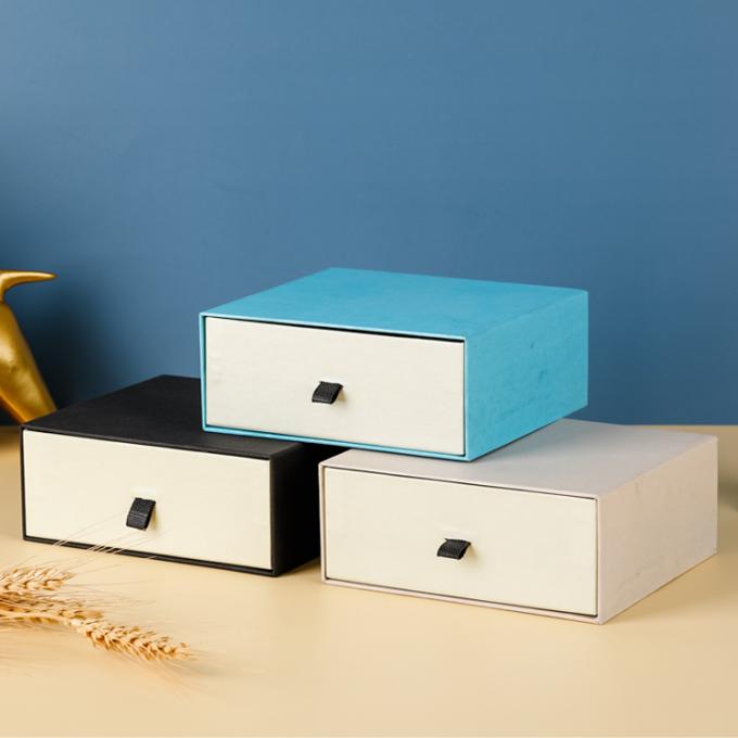 CMYK carta stampata riutilizzabile cartone cassetto scorrevole collana orecchino braccialetto ring box 4