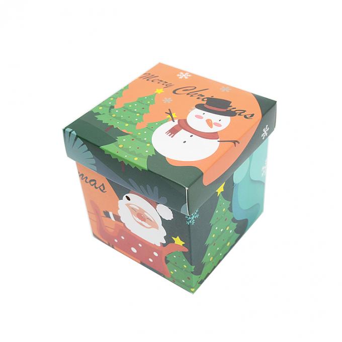 Scatola regalo di Natale con coperchio fatta di carta rivestita in dimensioni personalizzate per l'imballaggio regalo 10