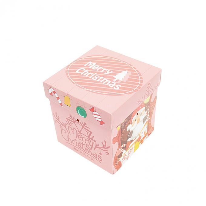 Scatola regalo di Natale con coperchio fatta di carta rivestita in dimensioni personalizzate per l'imballaggio regalo 9