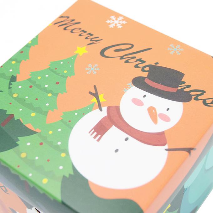 Scatola regalo di Natale con coperchio fatta di carta rivestita in dimensioni personalizzate per l'imballaggio regalo 14