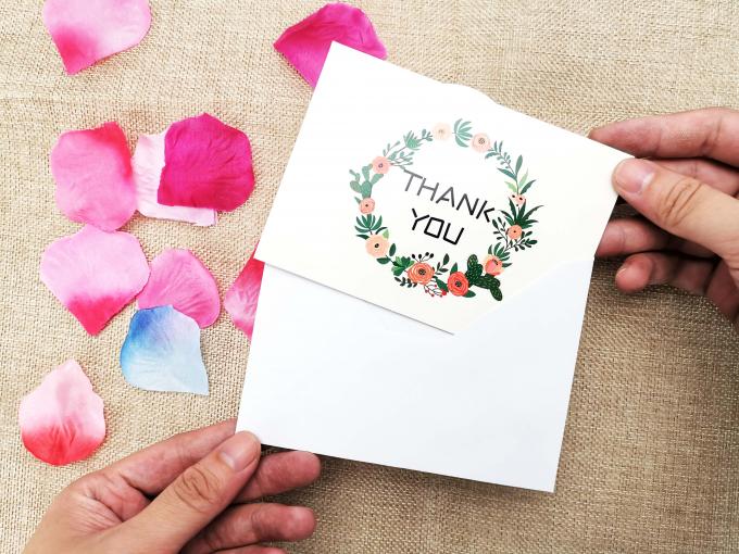 300gm carta rivestita carta stampata personalizzata per le piccole imprese laminazione colore CMYK 3
