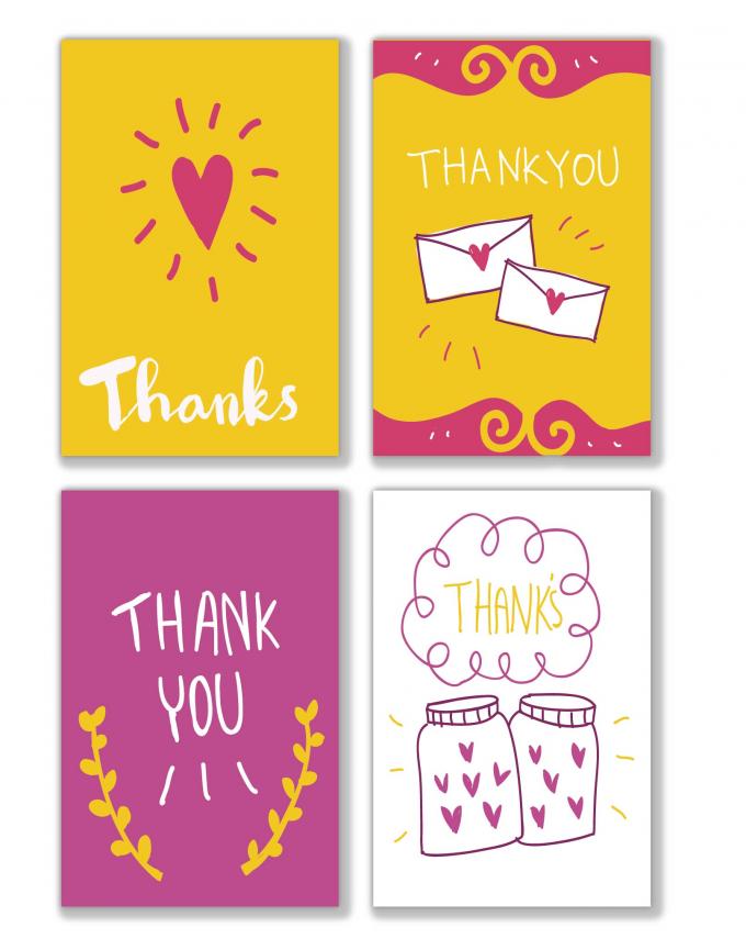 Cartoline di auguri in carta con logo personalizzato 3