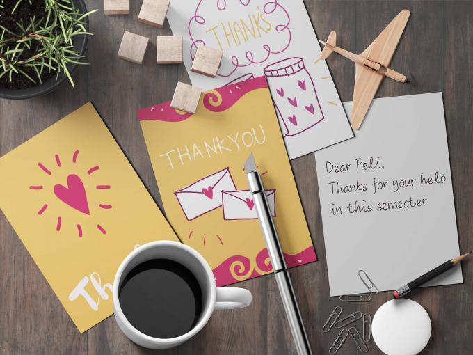 Cartoline di auguri in carta con logo personalizzato 5