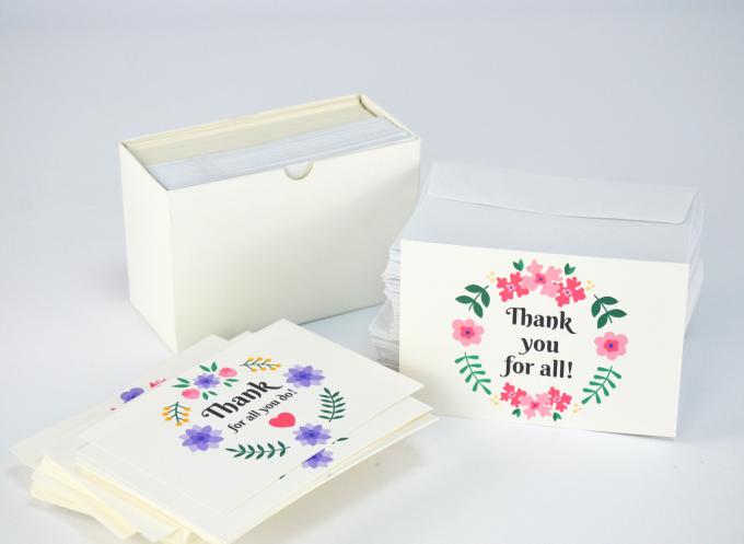 Cartoline di auguri in carta con logo personalizzato 6