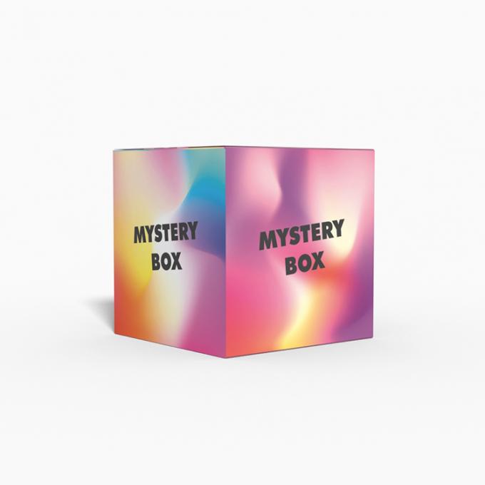 Personalizzazione pieghevole regalo fortunato segreto cassa misteriosa scatola carta innovare pacchetto vuoto 7