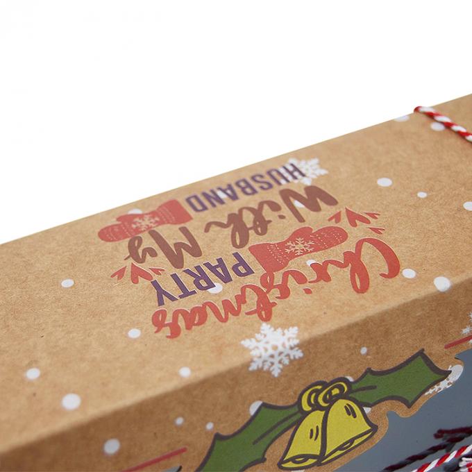Scatola regalo per ciambelle natalizie con finestra trasparente personalizzata e accattivante 5