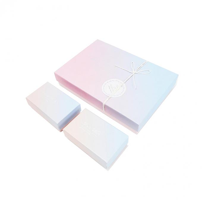 Cartone rosa personalizzato Caramelle cosmetici trucco Gioielli carta regalo confezionamento scatole con logo 0