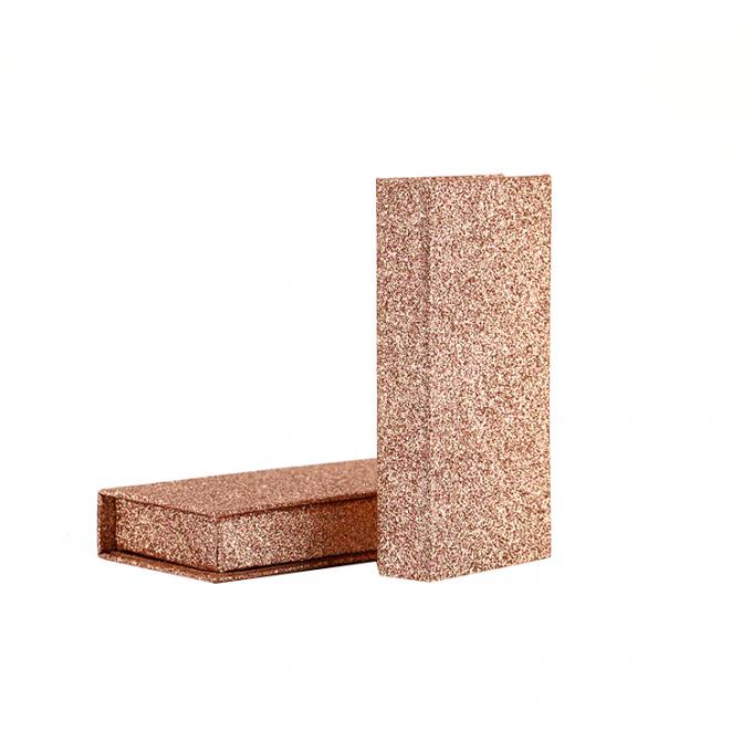 Scatola di vendita al dettaglio con stand personalizzato con logo stampato elegante cartone regalo di moda vuoto glitter falso ciglia scatola di imballaggio 3