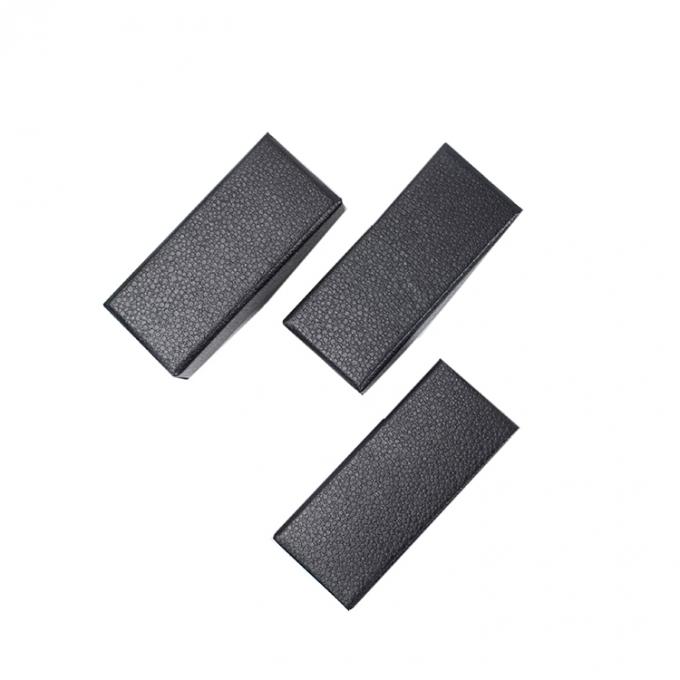 Scatole auto-eleganti Custom Luxury Black Hard Paper Necklace Packaging Gioielli Perfume Scatola di carta con coperchio 0