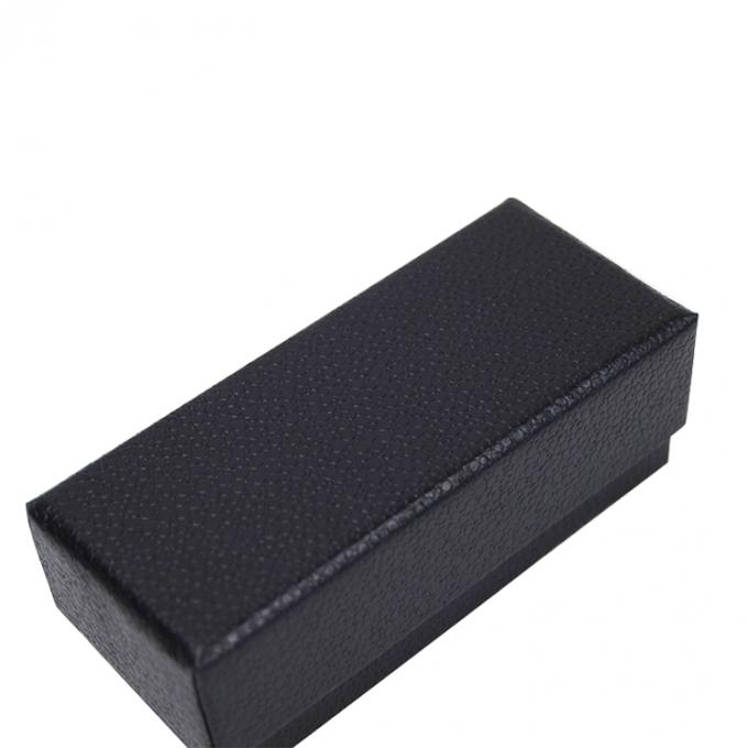 Scatole auto-eleganti Custom Luxury Black Hard Paper Necklace Packaging Gioielli Perfume Scatola di carta con coperchio 1