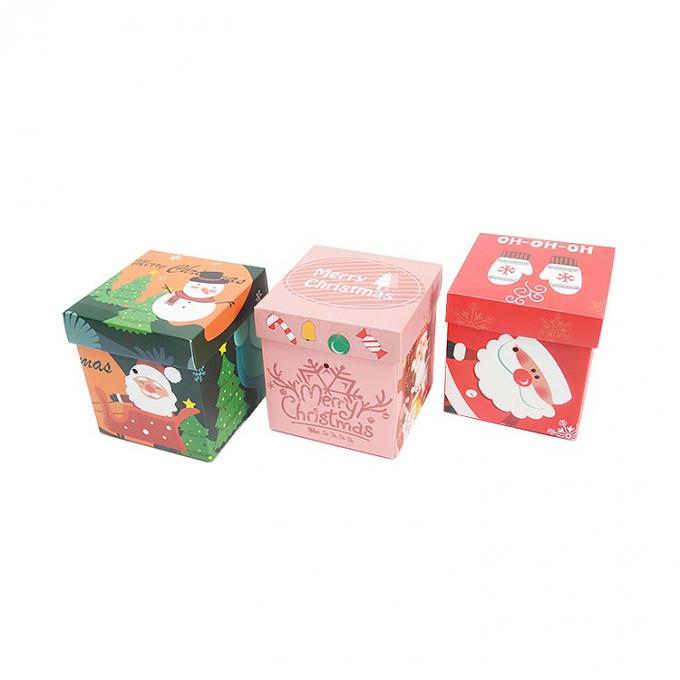 Altri regali artigianali Decorazioni natalizie stampate su misura Cartone Cartone regalo con coperchio e base 1