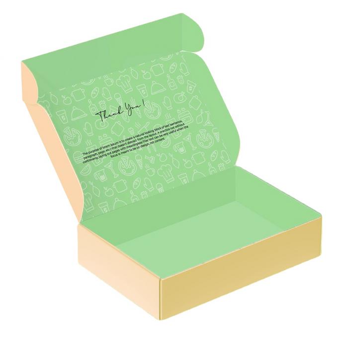 Ordine su misura Spedizione verde imballaggio regalo ondulato scatole di posta per le piccole imprese 7