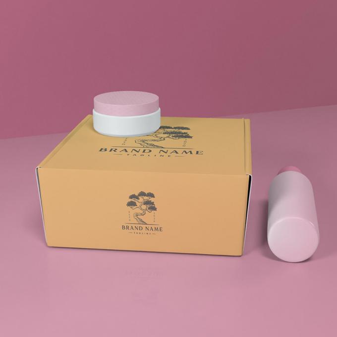 Cosmetici ecologici confezionati con scatole di cartone ondulato scatole postali 12