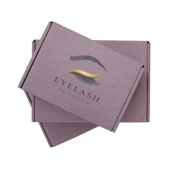 Ordine su misura Logo su misura Stampato Elegante Moda Regalo Mailer Cartone Carta Ciglia Confezionamento Confezionamento 4