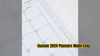 Quaderni di agenda settimanale personalizzati per il 2024