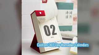 Stampa personalizzata del calendario da tavolo Ramadan da 365 giorni 2024
