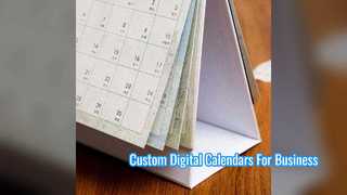 Calendario digitale personalizzato per il branding dell'ufficio