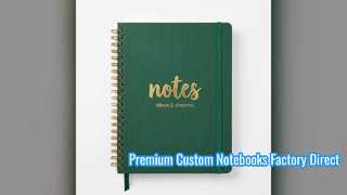 Produzione diretta in fabbrica di notebook Premium Wire O personalizzati