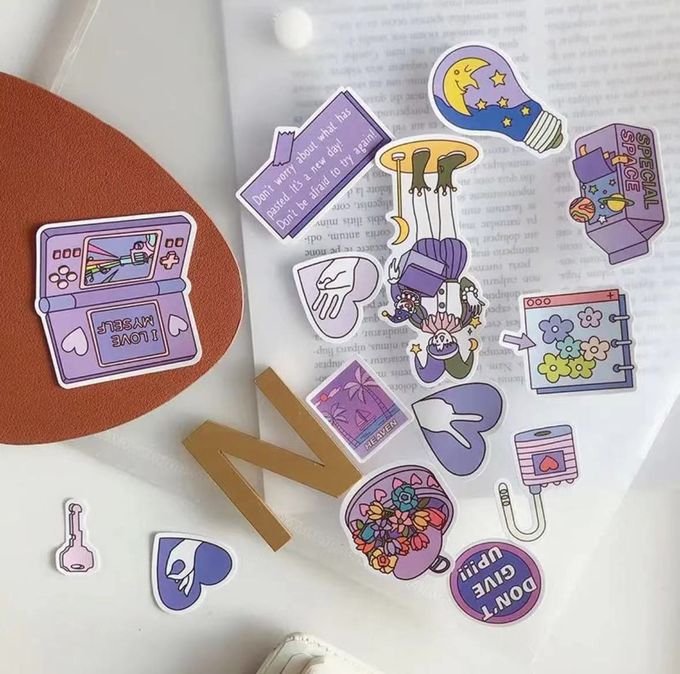 Stampa su misura Cartone adesivo autoadesivo adesivo PVC Vinyl Die Cut adesivi impermeabili 2